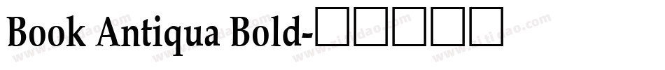 Book Antiqua Bold字体转换